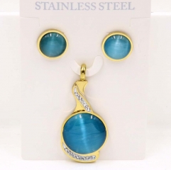 Stainless steel jewelry Necklace Earrings set Wholesale
