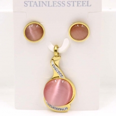 Stainless steel jewelry Necklace Earrings set Wholesale