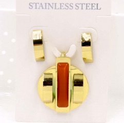 Stainless steel jewelry Necklace Earrings set Wholesale
