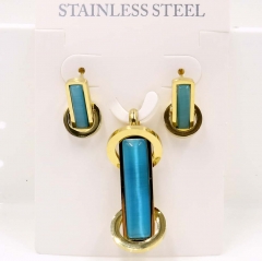 Stainless steel jewelry Necklace Earrings set Wholesale