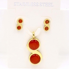 Stainless steel jewelry Necklace Earrings set Wholesale