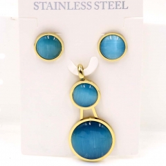 Stainless steel jewelry Necklace Earrings set Wholesale