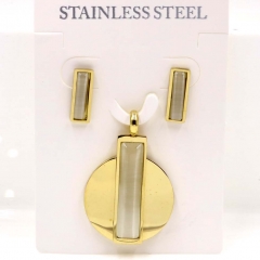 Stainless steel jewelry Necklace Earrings set Wholesale