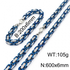 Stainless steel jewelry Necklace Bracelet set Wholesale