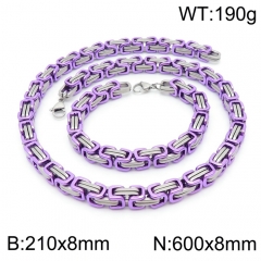 Stainless steel jewelry Necklace Bracelet set Wholesale