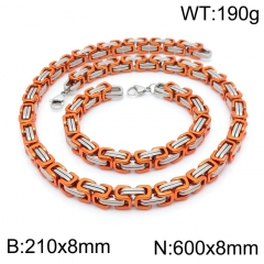 Stainless steel jewelry Necklace Bracelet set Wholesale
