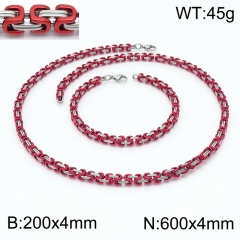 Stainless steel jewelry Necklace Bracelet set Wholesale