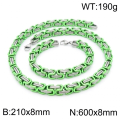 Stainless steel jewelry Necklace Bracelet set Wholesale