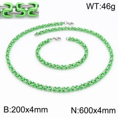 Stainless steel jewelry Necklace Bracelet set Wholesale