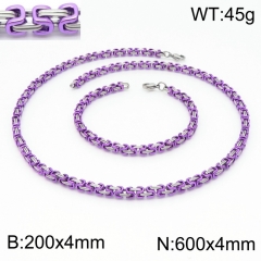 Stainless steel jewelry Necklace Bracelet set Wholesale