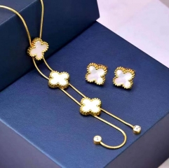 Stainless steel jewelry Necklace earring set Wholesale