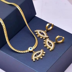 Stainless steel jewelry Necklace earring set Wholesale