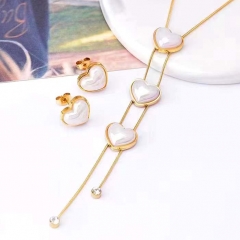 Stainless steel jewelry Necklace earring set Wholesale