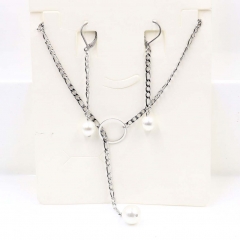 Stainless steel jewelry Necklace Earrings set Wholesale