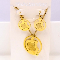 Stainless steel jewelry Necklace Earrings set Wholesale