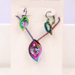 Stainless steel jewelry Necklace Earrings set Wholesale