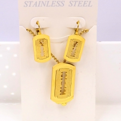 Stainless steel jewelry Necklace Earrings set Wholesale