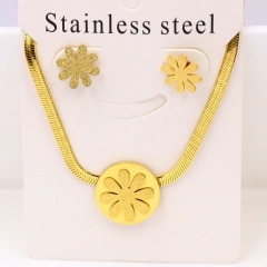 Stainless steel jewelry Necklace Earrings set Wholesale