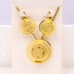 Stainless steel jewelry Necklace Earrings set Wholesale