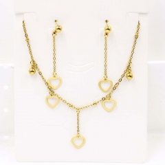 Stainless steel jewelry Necklace Earrings set Wholesale