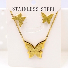 Stainless steel jewelry Necklace Earrings set Wholesale