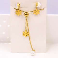 Stainless steel jewelry Necklace Earrings set Wholesale
