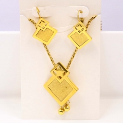 Stainless steel jewelry Necklace Earrings set Wholesale