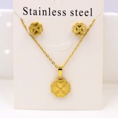 Stainless steel jewelry Necklace Earrings set Wholesale