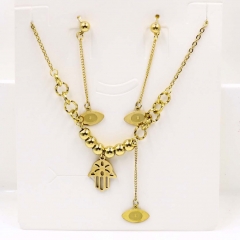 Stainless steel jewelry Necklace Earrings set Wholesale