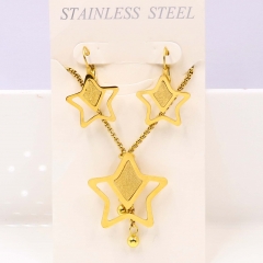 Stainless steel jewelry Necklace Earrings set Wholesale