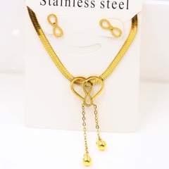Stainless steel jewelry Necklace Earrings set Wholesale