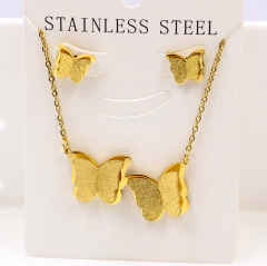 Stainless steel jewelry Necklace Earrings set Wholesale