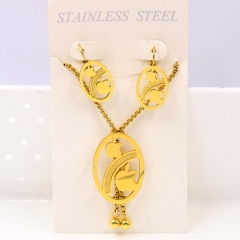 Stainless steel jewelry Necklace Earrings set Wholesale