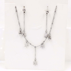 Stainless steel jewelry Necklace Earrings set Wholesale
