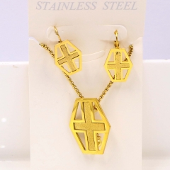 Stainless steel jewelry Necklace Earrings set Wholesale