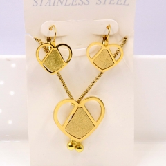 Stainless steel jewelry Necklace Earrings set Wholesale