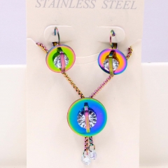 Stainless steel jewelry Necklace Earrings set Wholesale