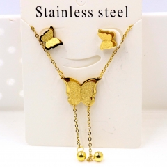 Stainless steel jewelry Necklace Earrings set Wholesale