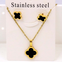 Stainless steel jewelry Necklace Earrings set Wholesale