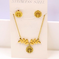 Stainless steel jewelry Necklace Earrings set Wholesale