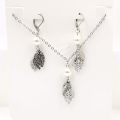 Stainless steel jewelry Necklace Earrings set Wholesale