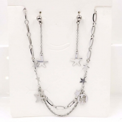 Stainless steel jewelry Necklace Earrings set Wholesale