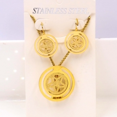Stainless steel jewelry Necklace Earrings set Wholesale