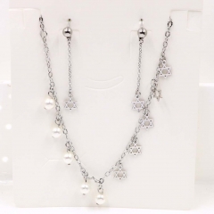 Stainless steel jewelry Necklace Earrings set Wholesale