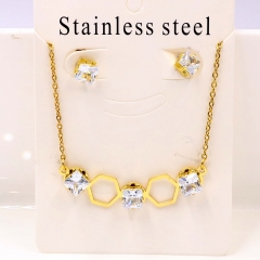 Stainless steel jewelry Necklace Earrings set Wholesale
