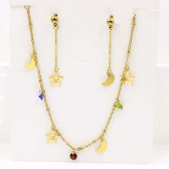Stainless steel jewelry Necklace Earrings set Wholesale
