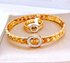 Stainless steel jewelry Bracelet ring set Wholesale