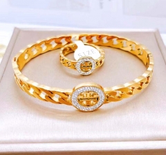 Stainless steel jewelry Bracelet ring set Wholesale
