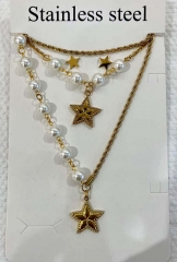 Stainless steel copper jewelry Necklace Earrings set Wholesale