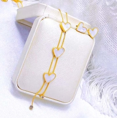 Stainless steel jewelry Necklace Earrings set Wholesale